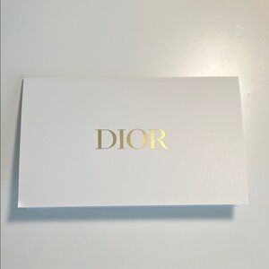 White Dior Envelope with Gold Writing